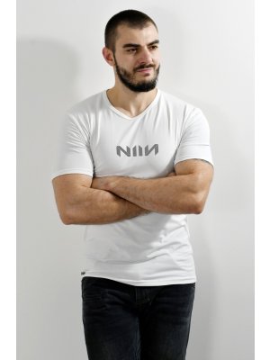 Pánské sportovní bavlněné triko NIIN White Air