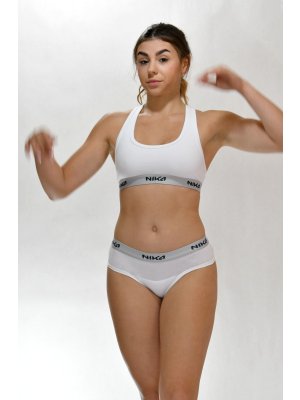 Sportovní podprsenka LARA Deep White