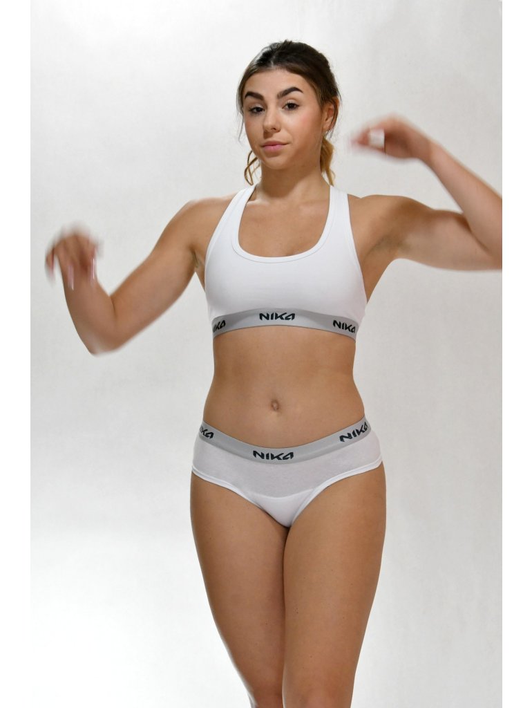 Sportovní podprsenka LARA Deep White